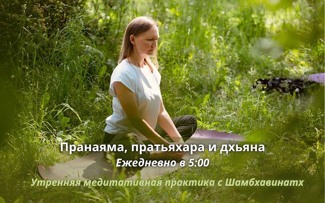 Медитативные онлайн-занятия с Шамбхавинатх с 19 июля